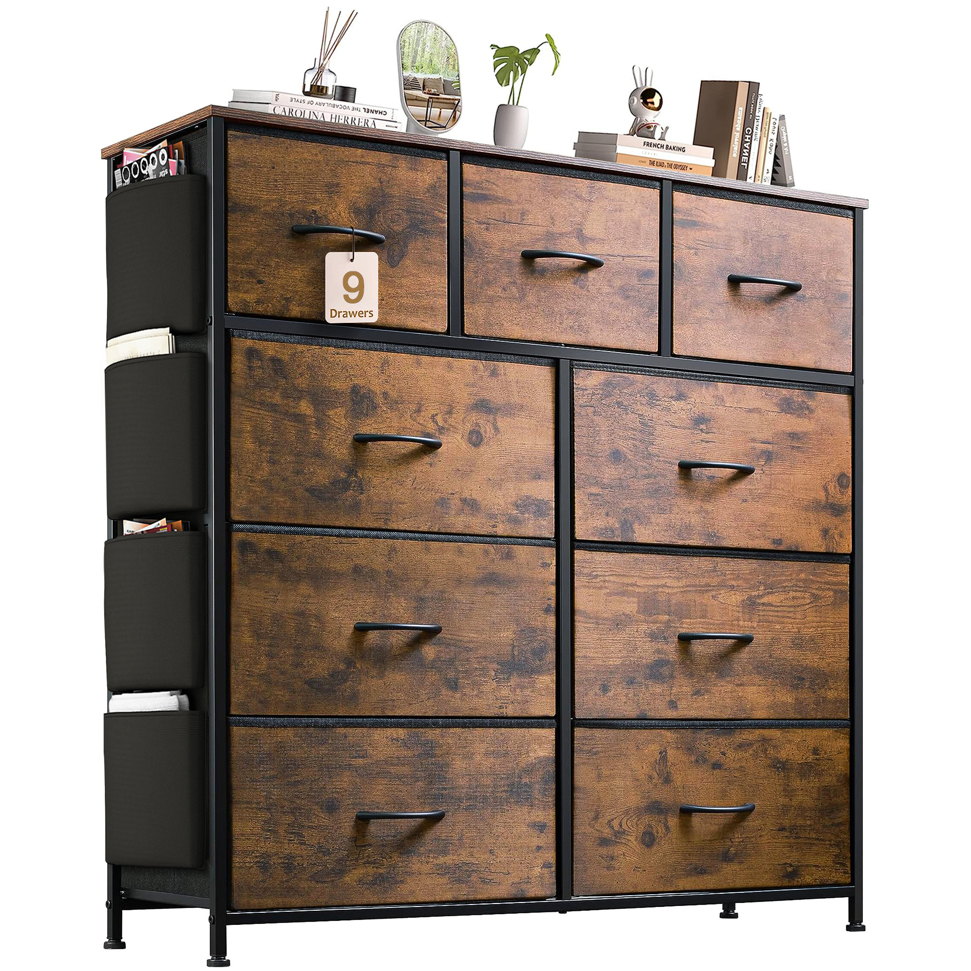 Pirecart 12-drawer Dresser, Fabric Storage Tower W/textured Print Fabric  Bins, Tall Chest Organizer Unit & Reviews