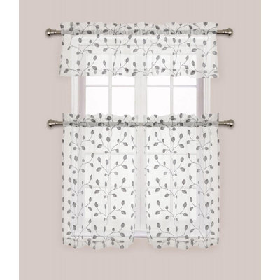 Hair Floral Tailored Kitchen Curtain