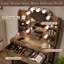 Coiffeuse avec miroir lumineux Thriston-473194185
