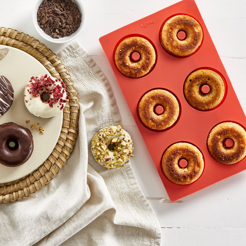 Lékué Doughnut Mold, Red