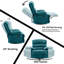 Fauteuil inclinable manuel pivotant de 39,7 po de largeur (ensemble de 2)-1602353318