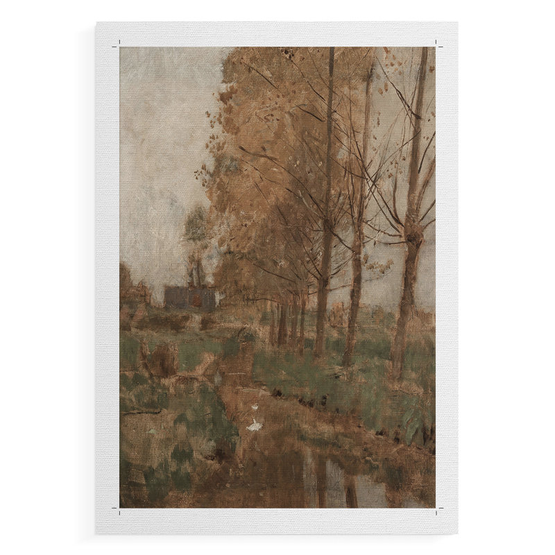 Paysage rétro CLxxi - impression sur toile seulement - non encadrée