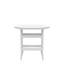 Chaises de patio - table de bar d'extérieur avec tabourets et 5 tabourets blancs et gris
