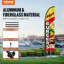 Double Sided 496.8cm H x 79.9cm W Metal Flag Set