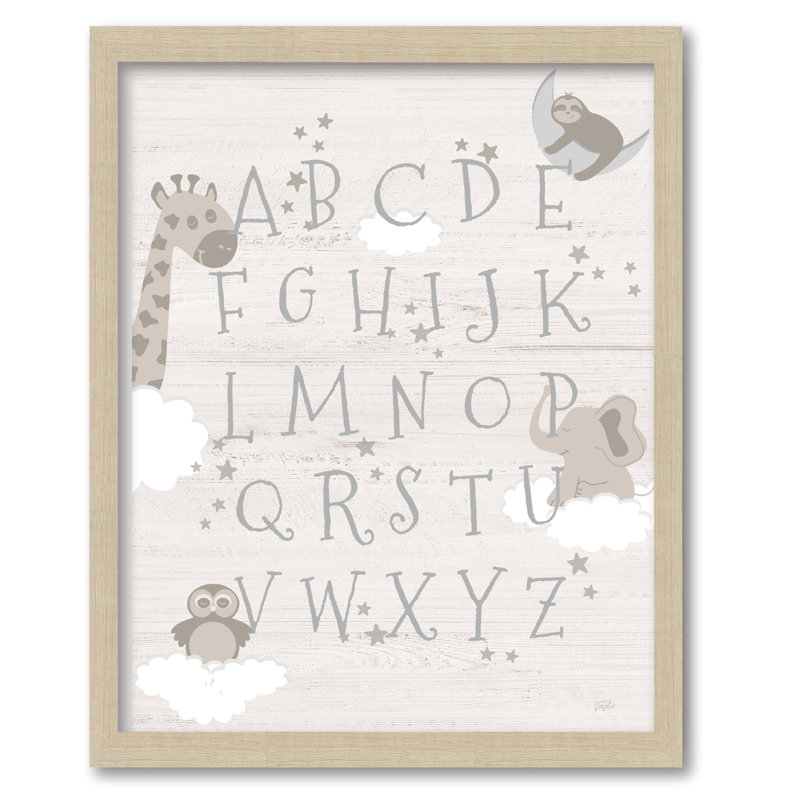 Learn Your Abc Jungle 16x20 Framed Board