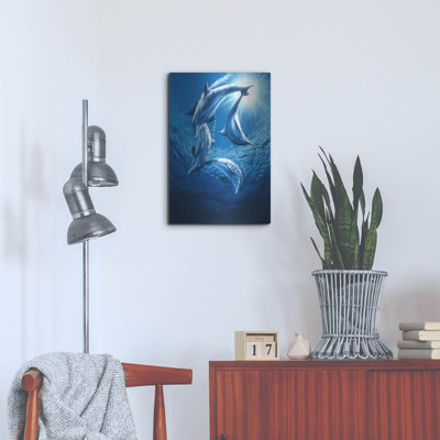 «Dolphin Swing» par Joh Naito sur métal