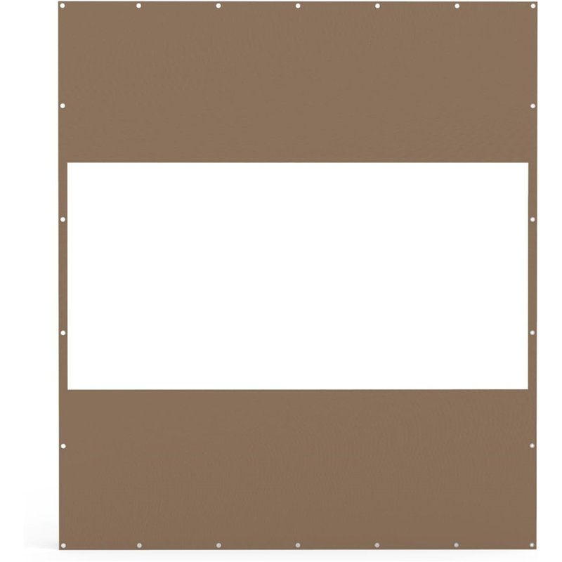 Rideau transparent d'extérieur robuste, H 95,3 po x l 83 po, Brun