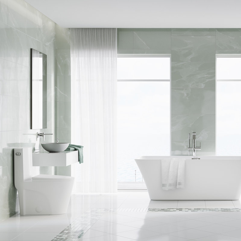 St. Tropez 1.28 GPF (Water Efficient) Elongated One-Piece Toilet (Seat Included)