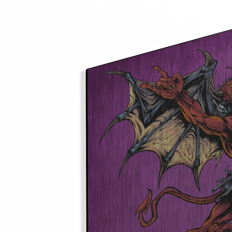 «Red Devil With Wings» par Flyland Designs, H 24 po x l 24 po