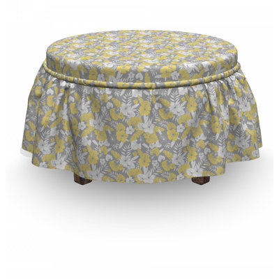 Box Cushion Ottoman Slipcover