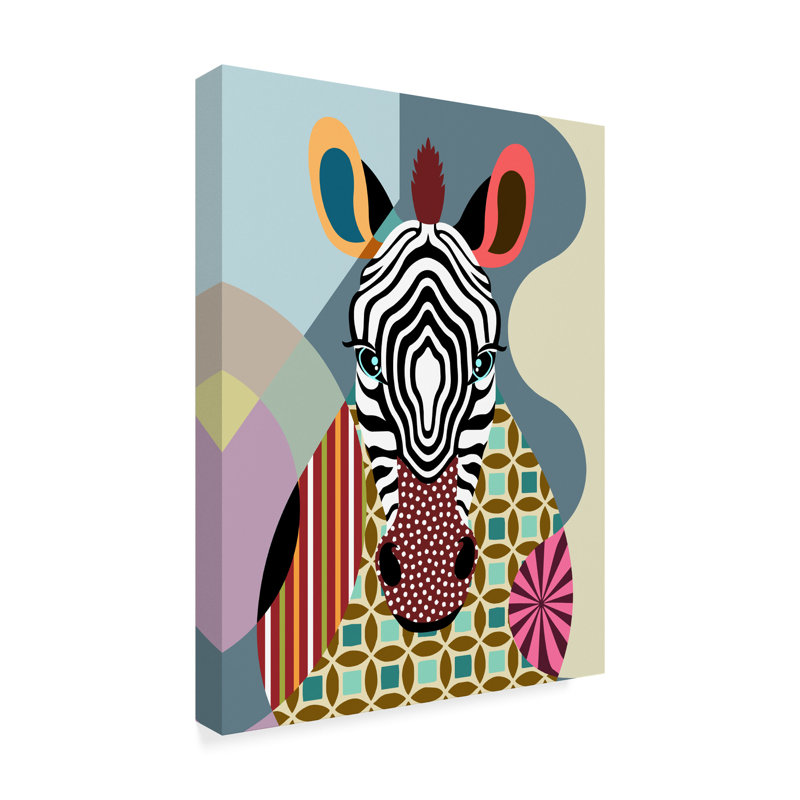 «Spectrum Zebra» par Buckey, impression sur toile tendue, H 32 po x l 24 po x P 2 po
