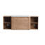 Meuble-lavabo mural 52 po avec lavabo en céramique et tablettes de rangement et 1 porte à fermeture en douceur, contreplaqué