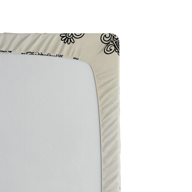 Microfiber Paisley Fitted Sheet, Full Fitted Sheet