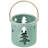 3.75" Green Christmas Tree Cut Out Tea Light Candle Holder
