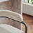 Modern Chenille Upholstered Bar Stools Set of 2 | Metal Frame with Armrests, Counter Height for Kitchen & Home Bar-836290595