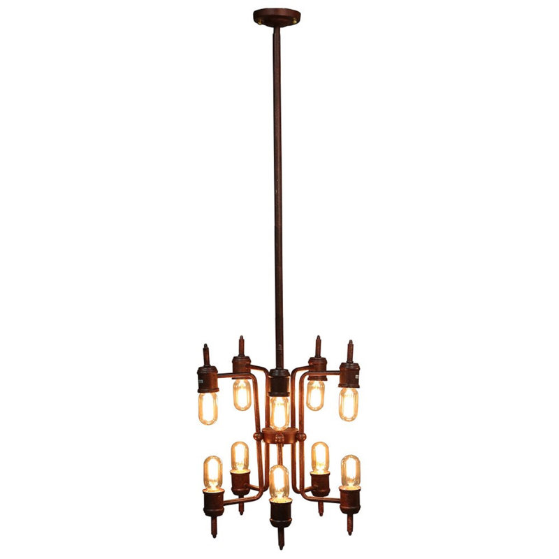 Lustre 10 lumières façon bougie