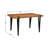 Pattie Wood and Metal Dining Table