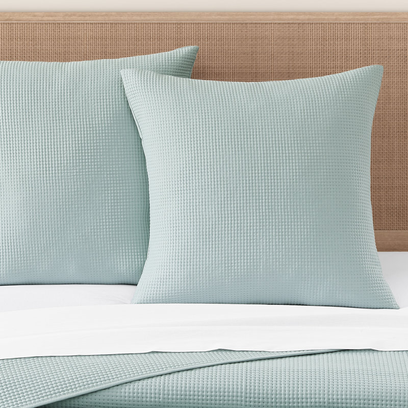 Shampooing matelassé Euro Stillwater, Turquoise