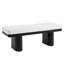 Banc rembourré Linden avec pieds en bois massif-122268221