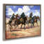 Alors, il y a quatre œuvres d'art encadrées sur toile flottante brune, design par Jack Sorenson-464865950-465065272