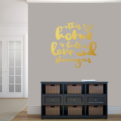 Adhésif décoratif «This Home Is Construit on Love and Shenanigans»
