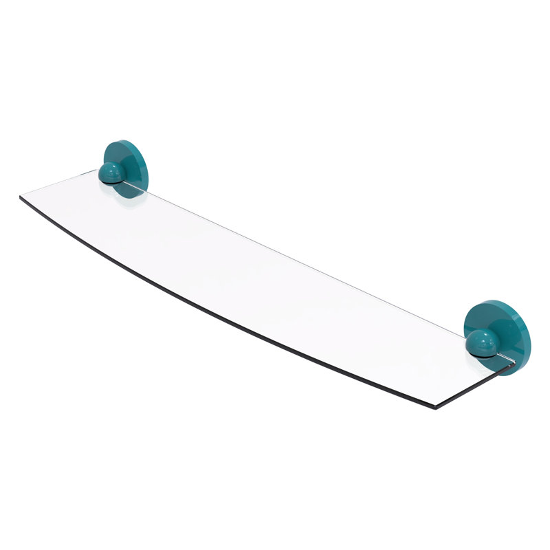 Skyline Floating Shelf, 2.8" H x 24" W x 6.1" D, Glokzin Teal