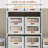 2 Pack Stackable Plastic Storage Drawers With Lid And Wheels, Foldable Front Open Closet Organizer Bins With Clear Window, Clear Closet Storage Box Rolling Storage Tower For Bedroom, Under Bed, Office, Pantry-2046575-2046563