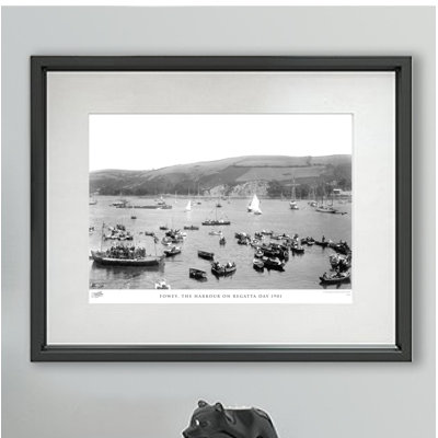 Fowey, The Harbour On Regatta Day 1901 - Single Picture Frame Print