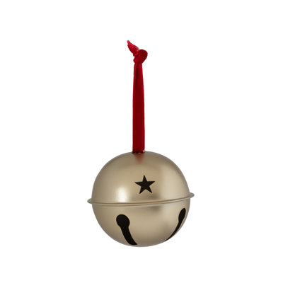 3.94" Gold Metal Bell Ornament