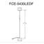 Lampe sur pied Francine - 30 W - Diffuseur en acrylique blanc-108306000