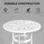Table d'appoint en aluminium thermolaqué Reinna-111630939