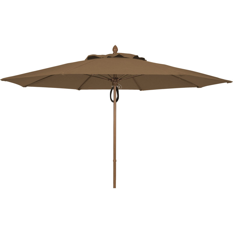 Parasol de marché 11 'Prestige, Cacao, Bronze champagne