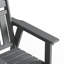 Ensemble de 2 chaises de patio pivotantes en PEHD d'extérieur, rotatives à 360 °, résistantes aux intempéries, résistantes aux rayons UV et nécessitant peu d'entretien
