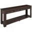 Console / canapé avec tiroirs de rangement et tablette inférieure pour le couloir d'entrée (espresso)-393897540