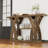 Farmhouse 54" Wooden Console Table，narrow Entryway Table Sofa Table-1929828702