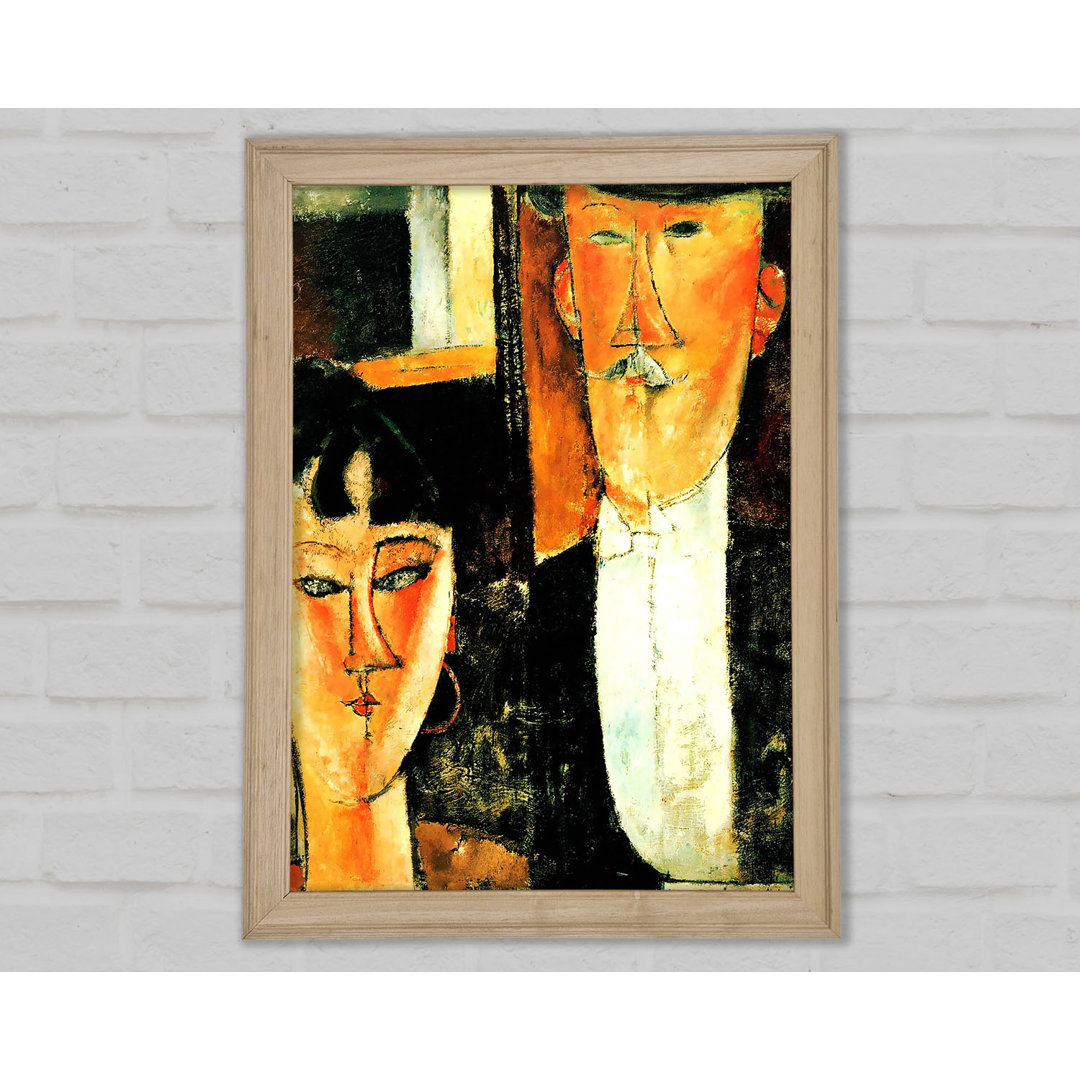 Modigliani Braut und Bräutigam - Einzelner Bilderrahmen Kunstdrucke