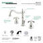 Robinet de salle de bain espacé Kingston-11175268