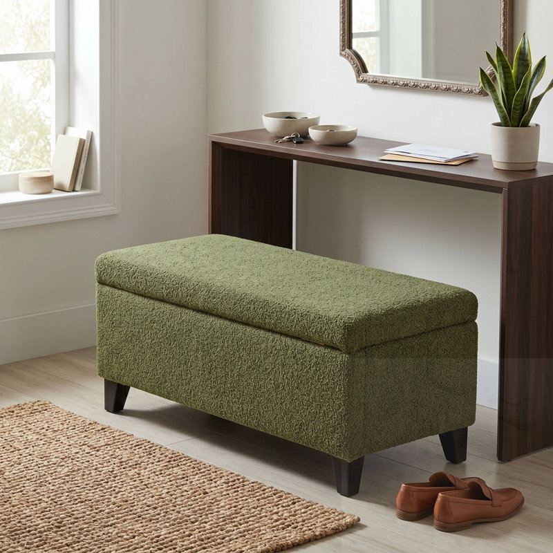 Banc de rangement avec couvercle rabattable