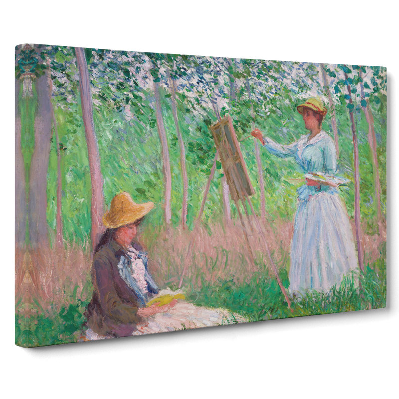 In The Woods At Giverny by Claude Monet - Wrapped Canvas, 50cm H x 76cm W x 3cm D