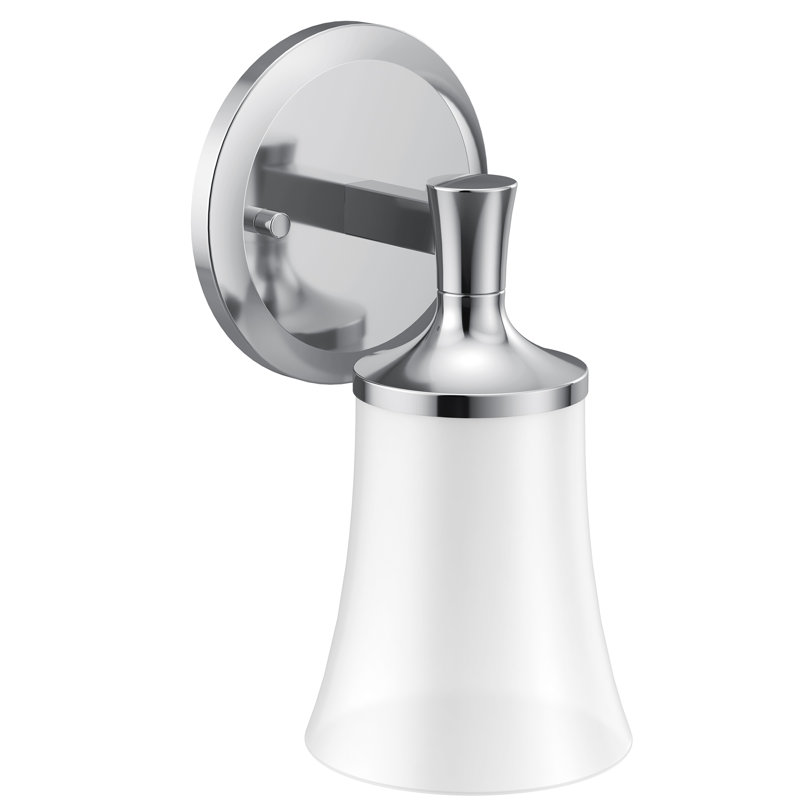 Flara Vanity 1-Light Bath Sconce, Chrome