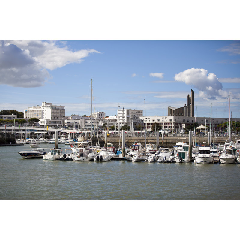 Port Of Royan In France by Cloud-Mine-Amsterdam - Wrapped Canvas Print, 30cm H x 46cm W