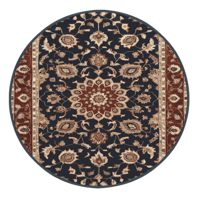 Machine Washable Persian Brown Area Rug