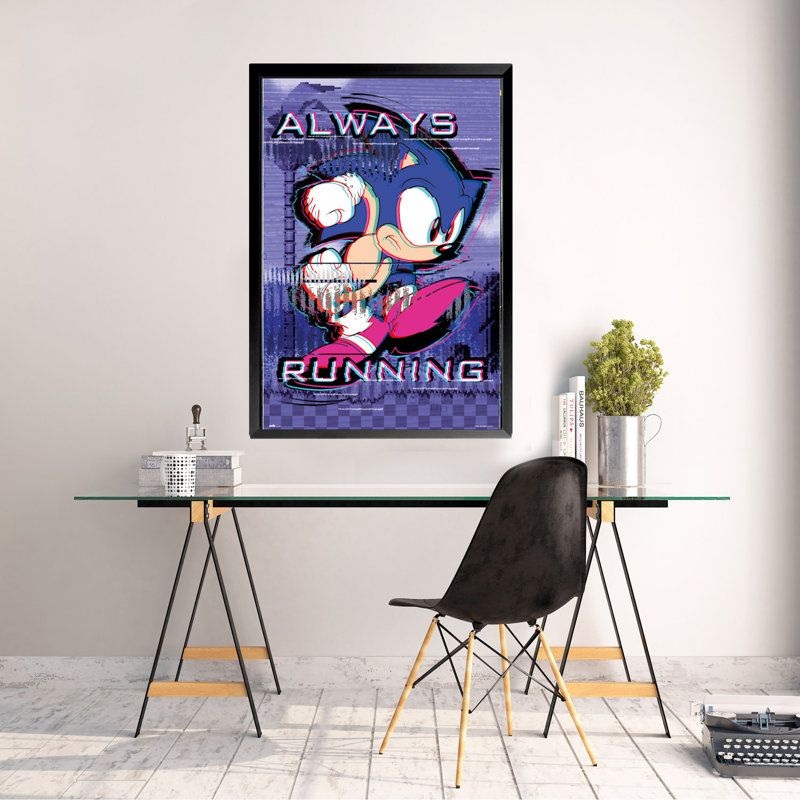 Affiche encadrée «Sonic the hérisson II» 36 x 24