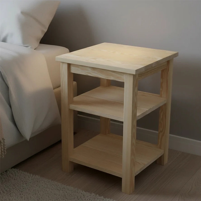 Versaloft Solid Wood Amish Nightstand In Dark Green Paint - Handcrafted, Dark Green Paint