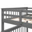 Lit superposé d'escalier gris pour chambre à coucher et dortoir. Avec garde-corps de rangement. Fabriqué en bois massif. Rangement élargi. Accès sécuritaire à l'escalier. Options de configuration polyvalentes. Aucune boîte à ressorts nécessaire. 250 lb