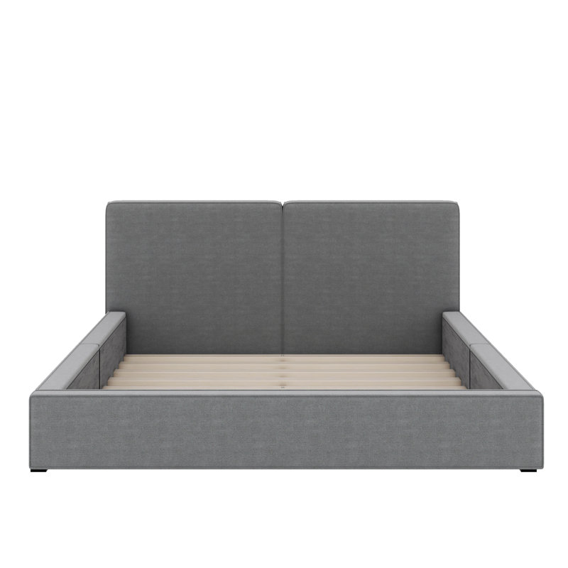 Grand lit tapissier Ramet, Gris