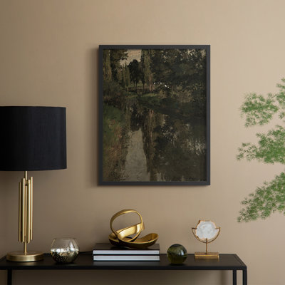 Vintage Landscape CXLV Framed Print - Solid Wood