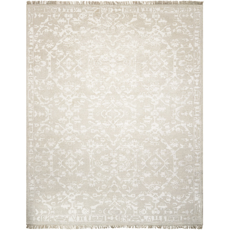 Colman Wool Floral Indoor Rug, Rectangle 5'6" x 8'