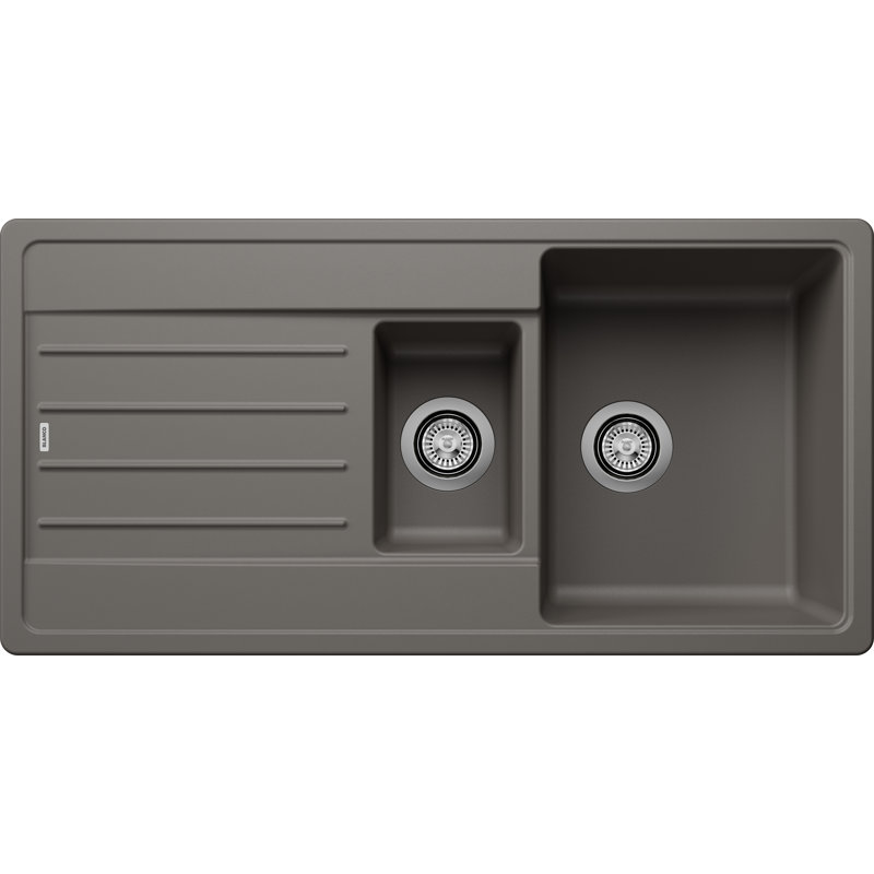 Legra 1.5 Bowl Inset Kitchen Sink, Volcano Grey