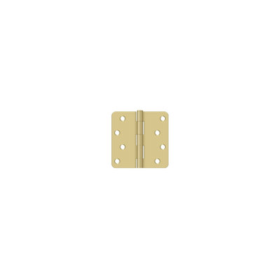 Deltana S44R4BK3/4 4" x 4" x 1/4" Radius Hinge, Residential Pair